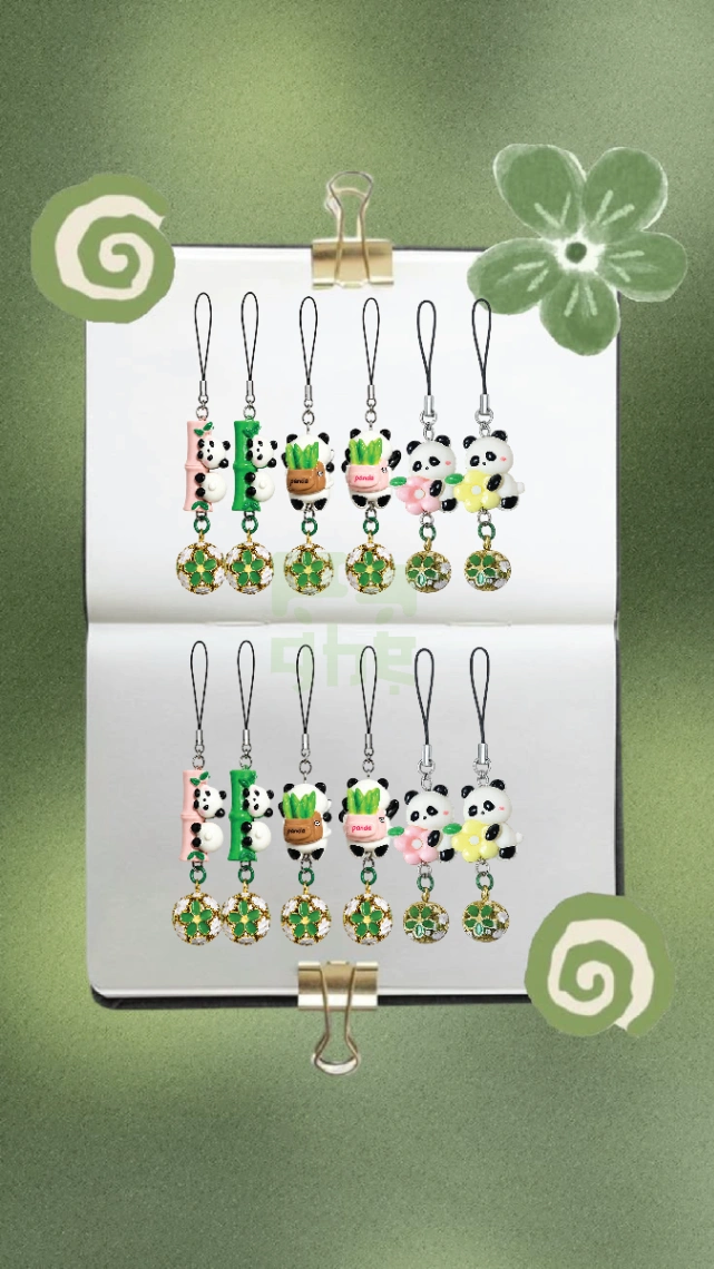 PHONE CHARM PANDA 🎋