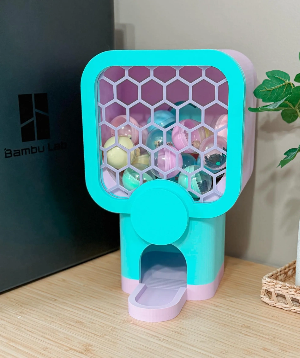 Pastel Capsule Toy Vending Machine
