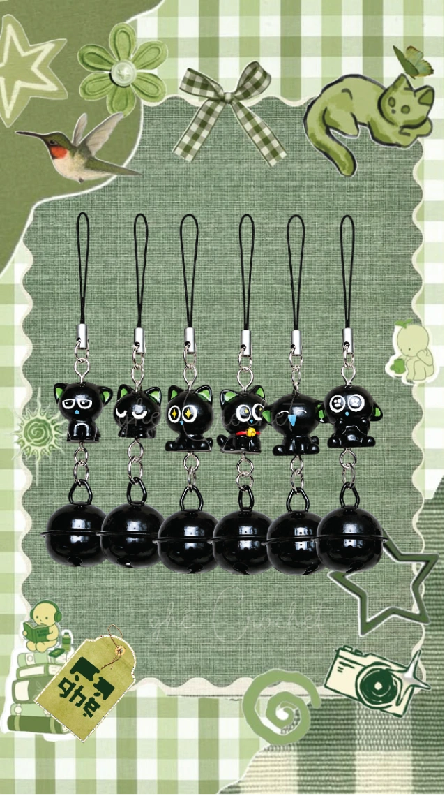 Phone Charm TAI MÈO XANH 🔔